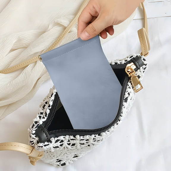 Portable Headphone Cable Organizer Bag | Auto Closure Drawstring Pouch | Mini Storage Case for Earbuds & Accessories | Waterproof Cloth Material | Multiple Colors