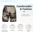 thumbnail image 3 of Balery Western Desert Cowboy Mens Swim Trunks Swim Shorts for Men Quick Dry Inseam Beach Shorts with Compression Liner Pocket-XX-Large, 3 of 9