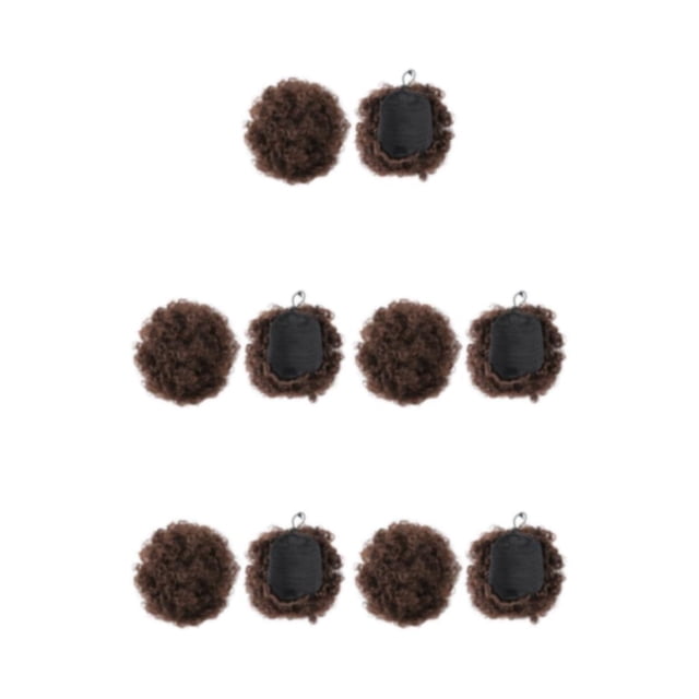 Soidarity Extensión de moño afro hermosa y manejable de fibra para cabello natural para mujeres a la moda Q9 4 Type2 NO2