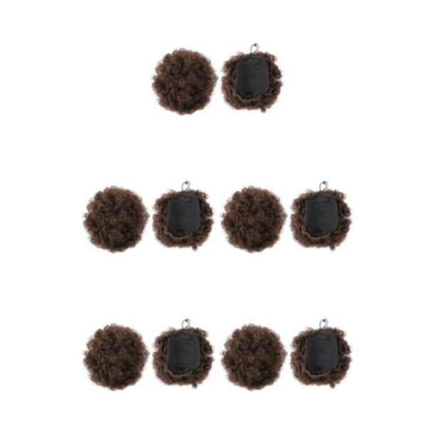 Soidarity Extensión de moño afro hermosa y manejable de fibra para cabello natural para mujeres a la moda Q9 4 Type2 NO2