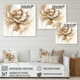 thumbnail image 4 of Designart Blooming Beige Floral Design IV Canvas Wall Art, 4 of 5