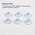 thumbnail image 4 of Advancent Pack of 20 Transparent Mushroom Head Hanging Tabletop PVC Mirror Cups Waterproof Windshield Tool Suction Suckers Home 2cm Almacenamiento y organización del hogar Advancent BFH000249-00, 4 of 6