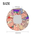thumbnail image 6 of Kdxio Cute Lamas Print Shower Cap for Women,Elastic and Reusable,Double Waterproof Layers Bathing Hat, 6 of 9