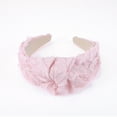 thumbnail image 5 of Unique Bargains 1 Pc Lace Wide Headbands for Women Pink, 5 of 6