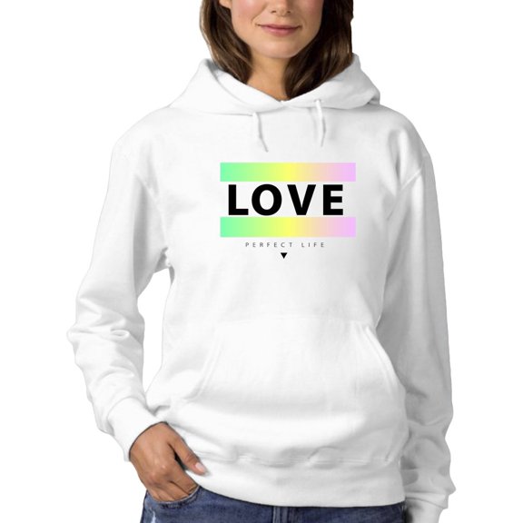 Perfect Life Colorful Lines Hoodie Women -GoatDeals Designs, Female XX-Large