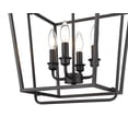thumbnail image 4 of 3237-MB Millennium Lighting 4 Light Pendant-22 Inches Tall and 15 Inches Wide-Matte Black Finish    -Traditional Installation, 4 of 4