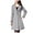 Gray, variant on AOOCHASLIY Women's Winter Coat Clothes Women Buttons Nizi Coat Long Sleeve Suit Collar Solid Cardigan Overcoat Tops Windbreaker