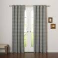 thumbnail image 1 of Quality Home Room Darkening Plaid 2 Panel Curtain Set 96" Length, 1 of 4