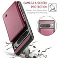 thumbnail image 6 of SaniMore for Google Pixel 8 Pro Wallet Case, RFID Blocking PU Leather Kickstand Credit Slots Flip Folio Protective Case, Double Magnetic Clasp Durable Shockproof Cover for Google Pixel 8 Pro, Winered, 6 of 9