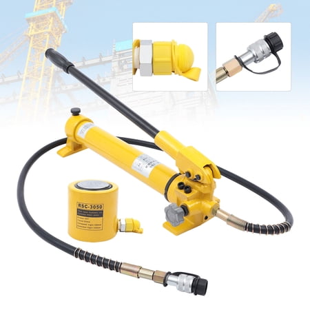 30 Ton Hydraulic Porta Power Jack Air Pump Lift Ram Body Frame Full Kit
