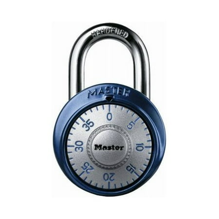 - Master Lock Padlock 1561DAST Combination Dial with Aluminum Cover, 1-7/8in (48mm) Wide, Assorted Colors