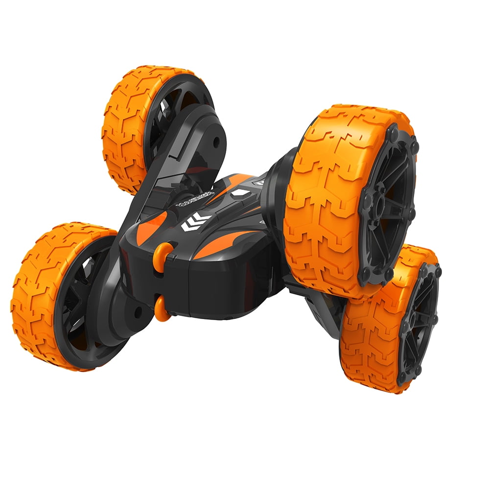 Kepooman Child' s 2 Sided 360 Rotation RC Off-Road Car Tpys with USB, Orange Kepooman Child' s 2 Sided 360 Rotation RC Off-Road Car Tpys with USB, Orange