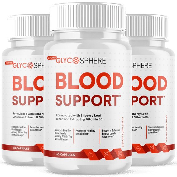 Glyco Sphere Blood Balance Support Pills Advanced Formula Vitamin Supplement GlycoSphere 180 Capsules