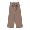 thumbnail image 5 of LADIGASU Girls Pants Casual Smocked High Waist Pant Loose Wide Leg Long Trousers 4-14 Years, 5 of 8