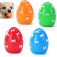 Easter Egg Dog Toys, Soft Bouncing Egg Balls with Squeaker, Puppy Toys ...