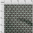 thumbnail image 2 of oneOone Georgette Viscose Sea Green Fabric Damask Scroll Sewing Craft Projects Fabric Prints By Yard 42 Inch Wide, 2 of 4