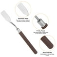 thumbnail image 4 of Uxcell 2 Packs 16mm Width No.1 Stainless Steel Palette knife Spatula Oil Painting Knife Red Wood Handle, 4 of 6
