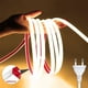 thumbnail image 3 of Tira de luces LED COB de 220 V, enchufe de alimentación de la UE con interruptor, cinta flexible de 220 V, iluminación impermeable para decoración del hogar, habitación y exterior, 3 of 5