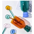 thumbnail image 2 of Transparent Color Clashing Cup Portable Stable Cup with Colorful Spoon for School Elementary School Student, 2 of 4