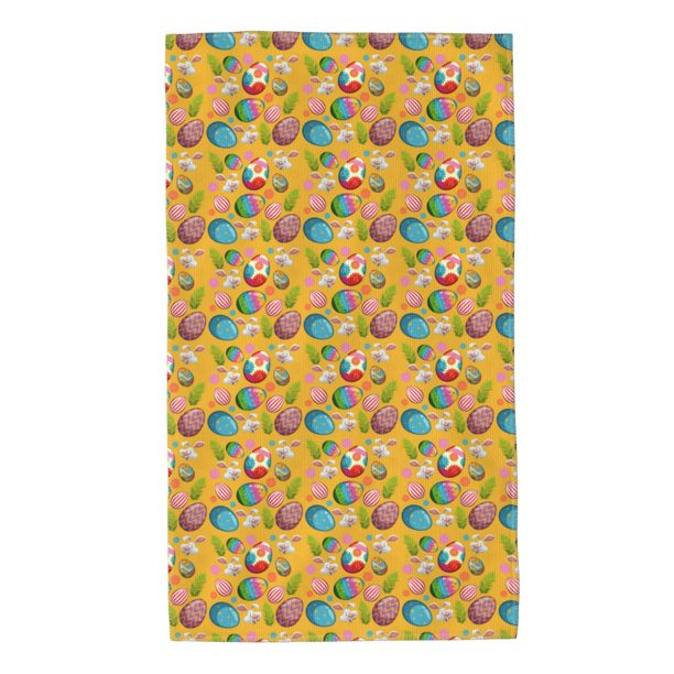 Balery Easter Toalla de Microfibra Premium con Estampado – 27.5x16 pulgadas, Alta Absorción, Suave y Aterciopelada, Secado Rápido