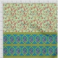 thumbnail image 2 of oneOone Cotton Poplin Fabric Geometric|Leaves & Floral Panel Print Fabric BTY 56 Inch Wide, 2 of 3