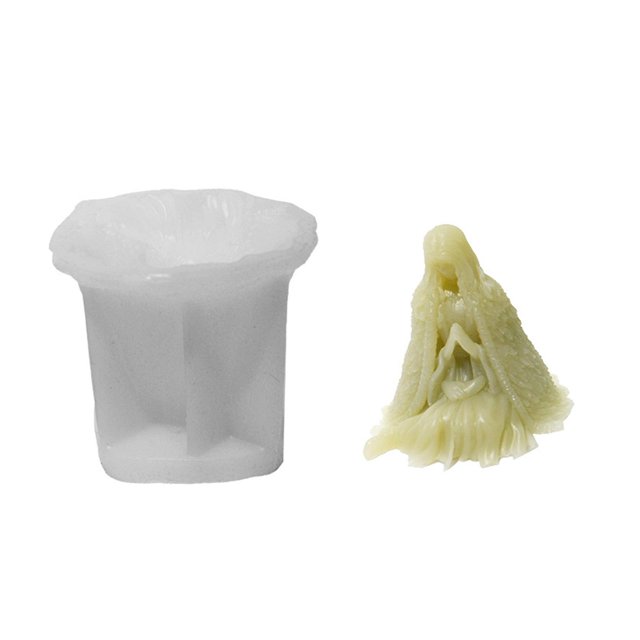 Molde de bruja con cabeza abajo, molde de resina epoxi 3d, moldes de jabón artesanales para decoración del hogar