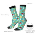 thumbnail image 4 of Rateoe Mushrooms for Women Casual Calf Socks - Cute Crew Socks - Thin Soft Above Ankle Socks Size 5-11, 4 of 6