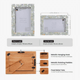 thumbnail image 2 of Home Mother of Pearl Picture Frame 4x6, Decorative Photo Frame Picture Frame for Tabletop or Wall, Thick Picture Frame for Home Wall Decor, Office Desk, 2 of 7