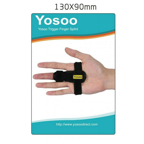 Yosoo Trigger Finger Splint, Adjustable Finger Brace with  Tape for Straightening Curved,Finger Brace