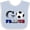 Blue and White, variant on Inktastic Go, France Soccer, Football Boys or Girls Baby Bib