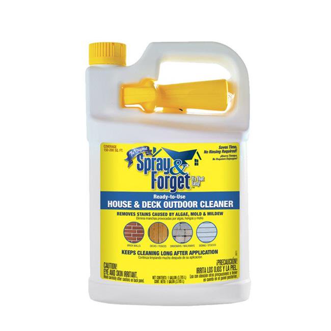 Spray & 7002831 1 gal House & Deck Cleaner Liquid