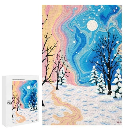 Winter Wonderland 1000-Piece Jigsaw Puzzle - Great for Family Bonding, Home Decoration