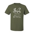 thumbnail image 2 of Jesus Love This Hot Mess Inspirational/Christian Men's Graphic T-Shirt, Military Green, Large, 2 of 3