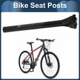 thumbnail image 3 of Puesto de asiento de bicicleta Unique Bargains 27.2x300mm, tubo de asiento de bicicleta de fibra de carbono negro brillante ligero, 3 of 7
