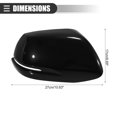 thumbnail image 4 of Unique Bargains Car Right Side View Mirror Cover Trim Exterior Rear View Mirror Shell Replacement for Honda CRV Black, 4 of 7