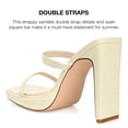 thumbnail image 4 of Journee Collection Womens Naivee Tru Comfort Foam Open Square Toe Platform Heel Sandals, 4 of 6