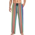 thumbnail image 4 of Mexican Serape Stripes Ghost Pajama Pants, Men's Lounge Pants Light with Drawstring and Pockets, Christmas New Year Birthday Father's Day Gifts, 4 of 7