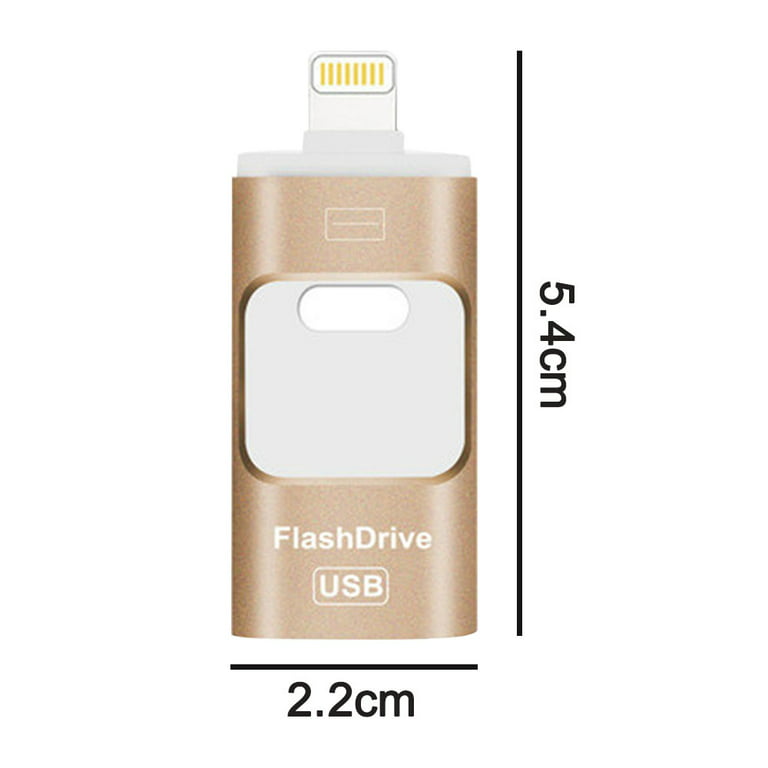 Flash Drive, 3 in 1 USB 3.0 Memory Stick, Photo Stick External Storage  Thumb Drive for iPhone iPad Android Computer 