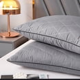 thumbnail image 2 of Ywuzuh Bed Pillow Queen Size Soft Low Gusseted Bed Pillows for Sleeping, Hotel Collection Fluffy Pillow, 2 of 8