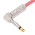 thumbnail image 3 of 2PCS 12 Inch Guitar Jumper 1/4 Inch Plug Guitar Effect Pedal Cable Pure Copper Musical Instrument Cables Red, 3 of 4
