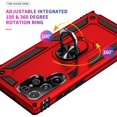 thumbnail image 3 of Phone Case for Samsung S22 Ultra Case Samsung Galaxy S22 Ultra Phone Case, Military Grade, Heavy Duty, with Ring Holder Stand, Support Magnet Car Mount for Samsung Galaxy S22 Ultra Case Red, 3 of 12