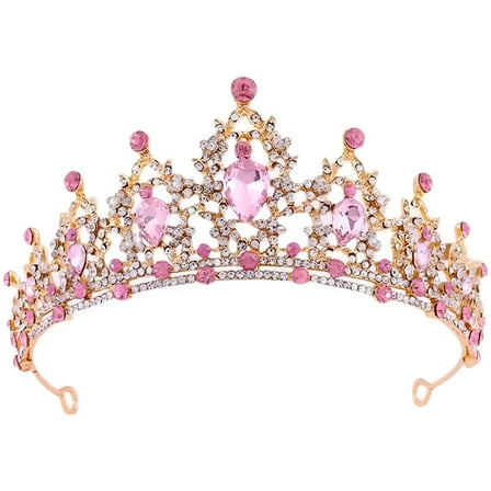 VANIDO Belle Crown Crowns for Women and Girls Birthday Hair Accessories Weddings Party Costumes