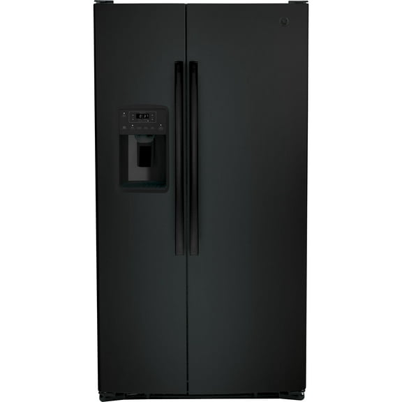 GE APPLIANCES GSE25GGPBB side by side freestanding refrigerator