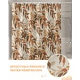thumbnail image 6 of Fall Shower Curtain Fallen Leaves Bathroom Curtains with Hooks, Waterproof Fabric Orange Autumn Leaf Thanksgiving Bath Shower Curtains Set for Bathroom Bathtubs Decor 72x72 Inch, 6 of 7