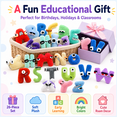 thumbnail image 5 of Letter E Plush Toy, Single Alphabet Initial Stuffed Letter for Kids, Soft ABC Plush Letter for Preschool Learning, Classroom Teaching, Kids Room Decor Gift, 5 of 7