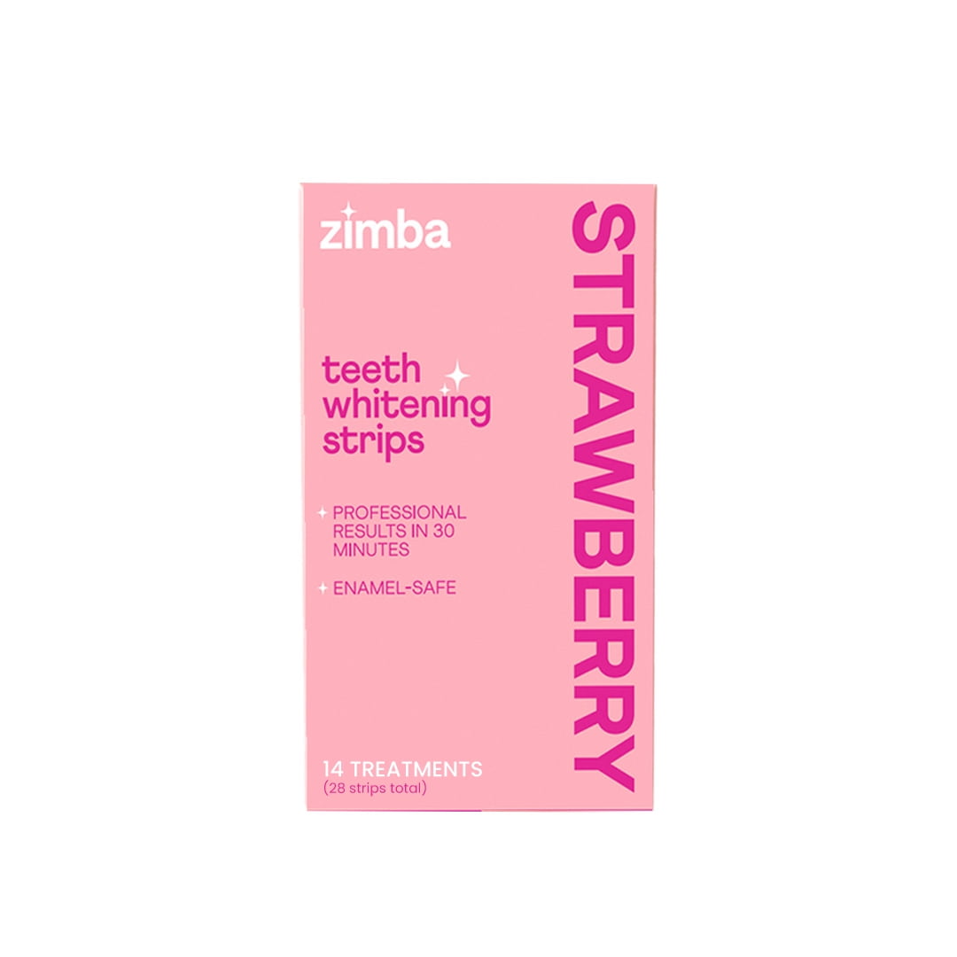 Zimba Teeth Whitening Strips, 28 Reduced Sensitivity Whitening Strips