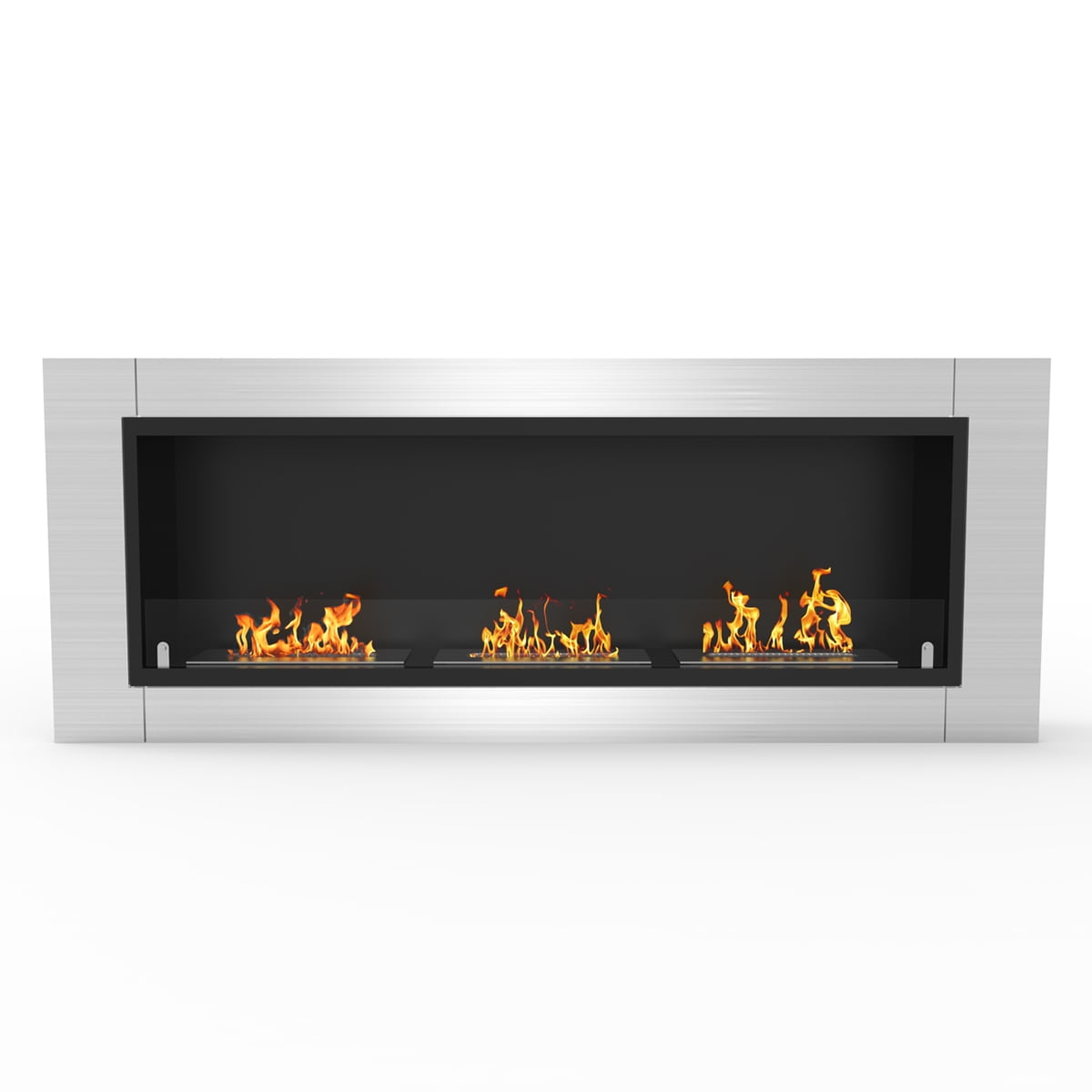 Regal Flame Elite Lenox 54 Inch Ventless Built In Recessed Bio Ethanol Wall Mounted Fireplace