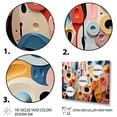 thumbnail image 3 of Designart "Liquid Art Swirls Colorful Abstract Symphony II" Oversized Abstract Framed Wall Art - Modern Multicolor Abstract Modern Shapes Living Room Framed Canvas Art, 3 of 6