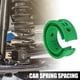 thumbnail image 2 of 2 Piezas Verde Coche Bobina Resorte Amortiguador Goma Amortiguador Universal D Tipo, 2 of 6