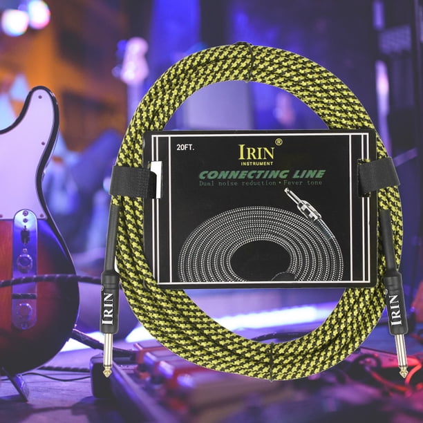 IRIN 6M Cable de audio Cable de guitarra sin ruido Cuerdas para bajo de guitarra eléctrica